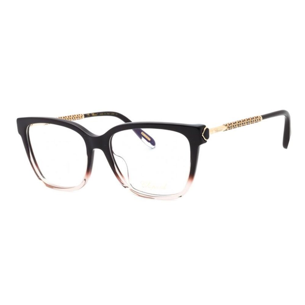Chopard Eyeglasses Square Full Rim, Fading Purple Frame and Clear Demo Lenses